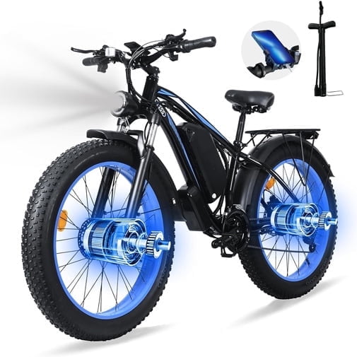 Electric Bike for Adults,2000W Motor E-Mountain Bike 48V 20Ah,26"*4.0 Fat Tire,UL2849