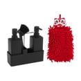 thumbnail image 1 of Juego de botellas con bomba, bandeja de almacenamiento para botellas de jabón, juego de cepillos con toalla de mano, juego dispensador de jabón, 1 of 8