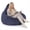 Blue, variant on Costway Bean Bag Chair for Adults with Skin-friendly Corduroy Cover & Soft Sponge Filling Beige