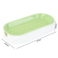 thumbnail image 6 of opvise Cat Grass Planter Soilless Planting Visible Water Level Drain Grid U-hole Sturdy Sink Detachable Catnip Grow Box Green, 6 of 8