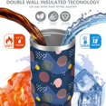 thumbnail image 3 of Modern 30oz Handheld Travel Tumbler with Handle – Double Wall Stainless Steel Insulated Cup, Flip Straw Lid, Leak-Proof & BPA-Free for Hot and Cold Drinks – Durable Coffee & Juice Mug White, 3 of 7