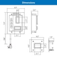 thumbnail image 6 of Mount-It! In-Wall Cable Concealer with Recessed Power, 6 of 6