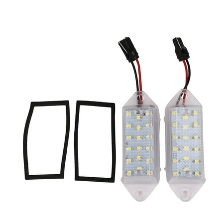 

2Pcs Error Free Led Number Plate Bulbs 18Smd White Led License Plate Light Lamp for X 2003-2017