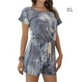 thumbnail image 1 of Maoww Combinaison pour Femme Teinture sur Nœuds Taille Haute, Short à Lacets, Gris, TG, 1 of 7