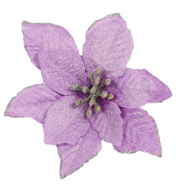 Inteprter Árbol de Navidad Decorativo Flor Falsa Portátil Desmontable Moda Parque Jardín Artificial Simulación Festival Flores Kits de decoración para fiestas Púrpura Inteprter JR1170-05