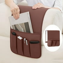 Sofa Armrest Organize remote holder bedside caddy organizer with 5 pockets，non-slip couch remote control holder couch armchair caddy accessories (35"x13")