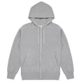 thumbnail image 2 of Sudadera con capucha para mujer Abrigo con capucha con cremallera abierta en la parte delantera Abrigo informal suelto para niña, Gris, M Vogacara  AP001482-01B, 2 of 7