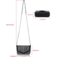 thumbnail image 4 of Women Crossbody Handbag Purse Small Rivets Studded Tassel Shoulder Bag Clutch Gothic Punk Rock Party Funky Bag (Rectangle Black), 4 of 6