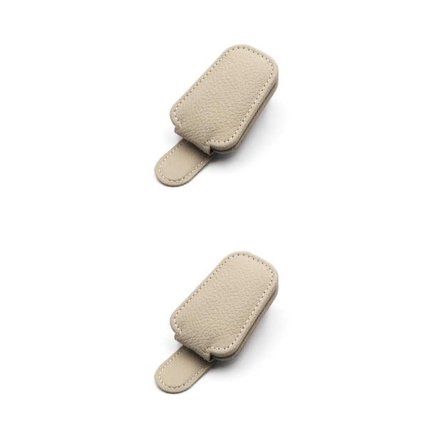 Sidaley Soporte para gafas de sol, soporte para gafas, suministros para coche, vehículo multifuncional multicolor, mano de obra automotriz, Albaricoque 2piezas