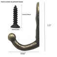 thumbnail image 4 of 36PCS Coat Hooks Single Prong Wall Mounted Hooks Robe Hooks with Screws, 4 of 10