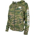 thumbnail image 2 of Women's New Era Camo Tampa Bay Buccaneers Raglan Full-Zip Hoodie, 2 of 3