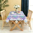 thumbnail image 5 of Rectangular Tablecloth 60x84 Inch – Waterproof Polyester Printed Table Cover, Wrinkle Resistant, Washable for Kitchen & Dining, Colorful Geometry Pattern, 5 of 6