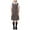 Gray, variant on THDHVS Girls Outfits, Solid Color Short Sleeve Shirt Sleeveless Dress and Tie Set for Big Girls Back to School Outfit 5-6 Years