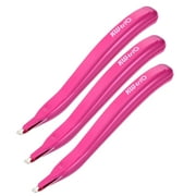 Uxcell Magnetic Staplers Puller Office Home Staple Remover Tools, Rose Red 3 Pack