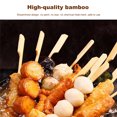 thumbnail image 4 of Batería de Cocina Suministros de barbacoa desechables de palos de bambú resistentes con superficie lisa segura para alimentos Wdftyju Libre de BPA, 4 of 9
