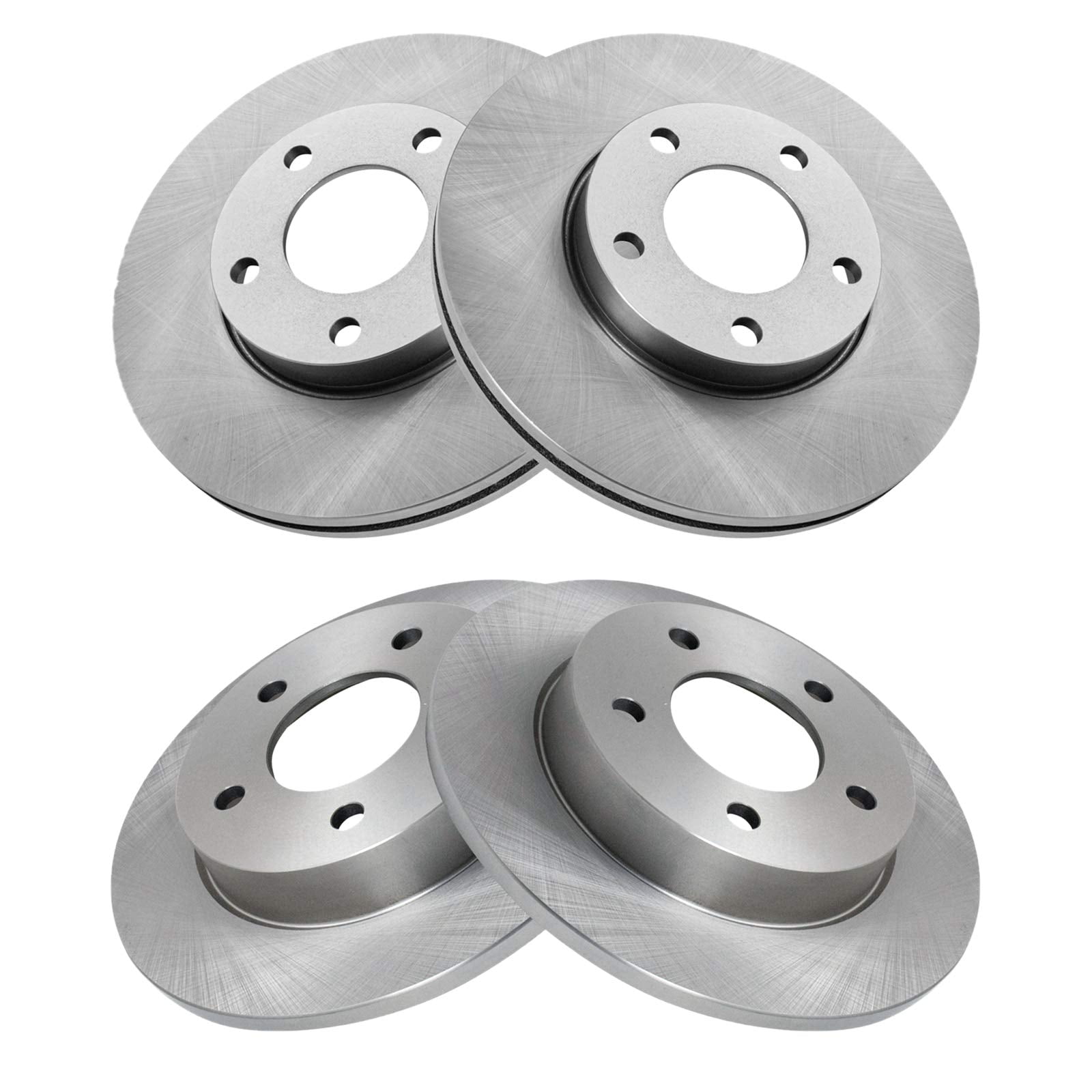 TRQ Front & Rear Brake Rotors Set Fits Select 2004-2013 Mazda 3