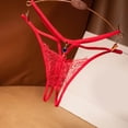 thumbnail image 2 of Gibobby Verano calzoncillos adelgazantes Bragas de malla de cintura para mujer, bragas de ropa interior de de algodón de color sólido(Rojo，Talla única), 2 of 3
