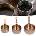 thumbnail image 4 of Stainless Steel Sauce Cup, Multifunctional Sturdy And Durable Stainless Steel Handle Dipping Sauce Bowl Stackable With Handle For Cooking Silver,Rose Gold, 4 of 8