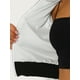 thumbnail image 5 of Chaqueta De Lentejuelas Tipo Aviador Con Cremallera En La Parte Delantera Con Purpurina Brillante Para Mujer Plata L, 5 of 5