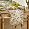 thumbnail image 7 of Sm:)e Daisy Poppy Lavender Floral Spring Table Runner for Summer 13 x 72 Inch, 7 of 7