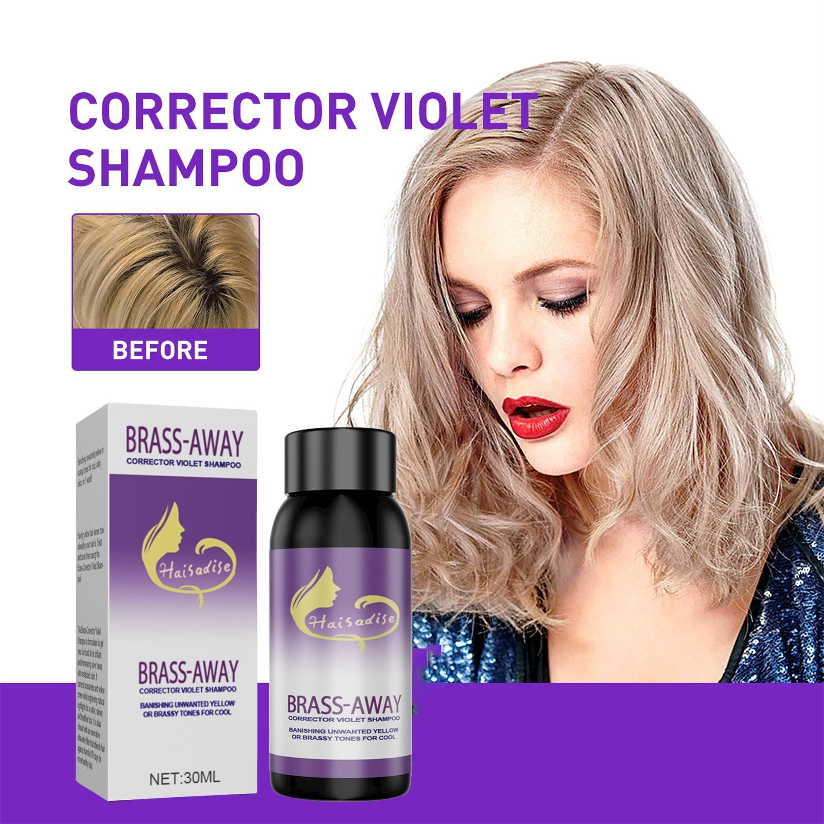 Purple Shampoo for Gray Hair | Purple Shampoo Hair Color Toner Eliminating  Brassy Yellow Tones of Blonde, Platinum, Grey, Ash, Silver Hair | Shampoo  for Dyed, Bleached, Color Treated Hair - Walmart.com