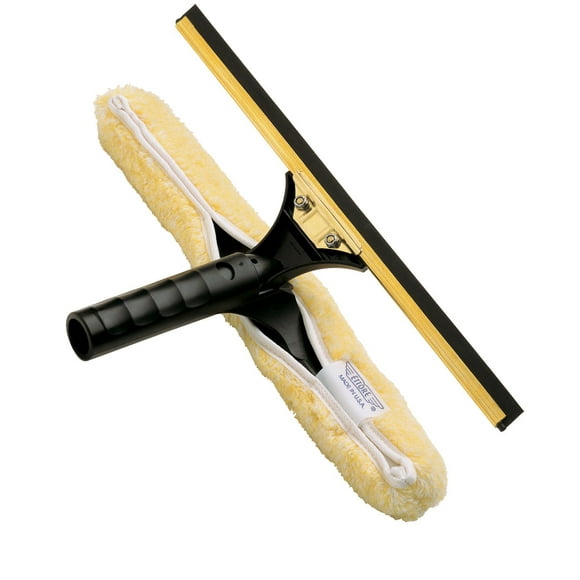Ettore 71180 Brass Backflip Window Cleaning Combo Tool, 18-Inch, 1-Count