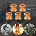 thumbnail image 3 of Tornillo de biela Tornillos para rueda de cadena de bicicleta juegos de tuercas y arandelas aleación de aluminio M8 montaña MTB ciclismo platos y bielas simples/dobles pernos de plato Hugtrwg Para estrenar, 3 of 7