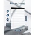 thumbnail image 2 of duomi-Legal Pads 5 x 8 White Small Legal Notepads 5 x 8 Note Pads 6 Pack Writing Pads 5 x 8 for Office White Lined Writing Notepad 5x8 for Work 80 GSM Paper Bloc Note College Ruled Legal Pad 30 Sheet, 2 of 4
