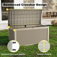 thumbnail image 3 of EasyUp 260 Gallon Resin Deck Box, Lockable Patio Outdoor Storage Box for Furniture, Garden Tools and Tools Storage, Waterproof Outside Storage Boxes, 3 of 7