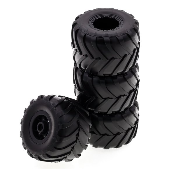 Rubber Car TiresRC Truck Incredible Grip Ability Any Terrain 4 Pack Strong Grip DIY Enthusiasts Replacement Remote Control Car