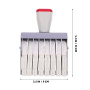 GAXIRE Daily Use Portable Date Stamper Lightweight Rubber Plastic Material for Office
