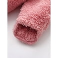 thumbnail image 5 of Wassery Baby Boys Girls Jumpsuit Infant Plush Thickened Hooded Romper Long Sleeve Zipper Closure Closure Jumpsuit Winter Clothes for Boys Girls 0-18M, 5 of 8