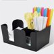 thumbnail image 3 of Multi functional tissue box, bar counter, straw box, storage mixing bar, storage box, KTV storage box（Black）, 3 of 5