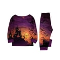 thumbnail image 4 of Racifhz Family Halloween Pajamas Matching Loungewear Set Printed Long Sleeve Top and Pants Cozy Nightwear Festive Sleepwear Gift Set for Family Holiday Celebration Wear, 4 of 5