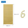 thumbnail image 2 of 10 Hojas de Etiquetas de Números para Uñas Impermeables 3D Número Pequeño del 0 al 9 Autoadhesivas para Álbum de Fotos, Dorado, 2 of 6