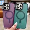 thumbnail image 4 of Funda Magnética Simple Colorida Compatible Para iPhone 14 13 12 11 Pro Max Mate Transparente A Prueba De Golpes Cubierta Protectora Acrílica, 4 of 4