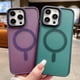 thumbnail image 4 of Funda Magnética Simple Colorida Compatible Para iPhone 14 13 12 11 Pro Max Mate Transparente A Prueba De Golpes Cubierta Protectora Acrílica, 4 of 4