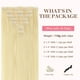 thumbnail image 2 of - Extensiones de cabello humano real natural con clip, cabello Remy para mujeres, 14 pulgadas, 3,88 oz (110 g), 7 piez, 2 of 5