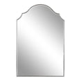 thumbnail image 6 of Kate and Laurel Leanna Modern Scalloped Arched Wall Mirror, 24 x 36, Silver, Stunning Glamorous Decorative Mirror with Arch Shape and Soft Scallops and Slim, Beveled Frame, 6 of 8