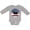 AC-Heather Grey, variant on Inktastic Deer Bow Hunting USA Flag Boys or Girls Long Sleeve Baby Bodysuit