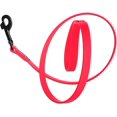 thumbnail image 7 of DogLine - Biothane Waterproof Dog Leash Strong Coated Nylon Webbing with Black Hardware Odor-Proof for Easy Care Clean High Performance for Small or Large Dogs(Neon Pink: Width 3/4" | L: 72"(6ft)), 7 of 7