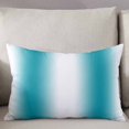 thumbnail image 3 of Aqua Ombre Throw Pillow Cover 20 x 26 Inch Decorative Pillow Cover Farmhouse Stripes Modern Art Lumbar Pillowcase Seasonal Rectangle Cushion Case for Couch Sofa Bed Living Room, 3 of 7