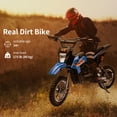 thumbnail image 4 of Tookss 36V Electric Motocross Bike, Up to 17 MPH, Double Suspension, Manually Operated Double Brakes, Twist Grip Throttle, 4 of 7