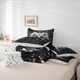 thumbnail image 5 of Videogames Reversible 7Pcs Comforter Set Twin Size,Geometric Honeycomb Gameapd Fitted Flat Sheet Modern Gamer Bedding Set Room Decor Teens Black Gaming 2 Throw Pillow,2 Pillowcases, 5 of 5