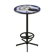L216 St Louis Blues 42in. Tall - 30in. Top Pub Table with Black Wrinkle Finish