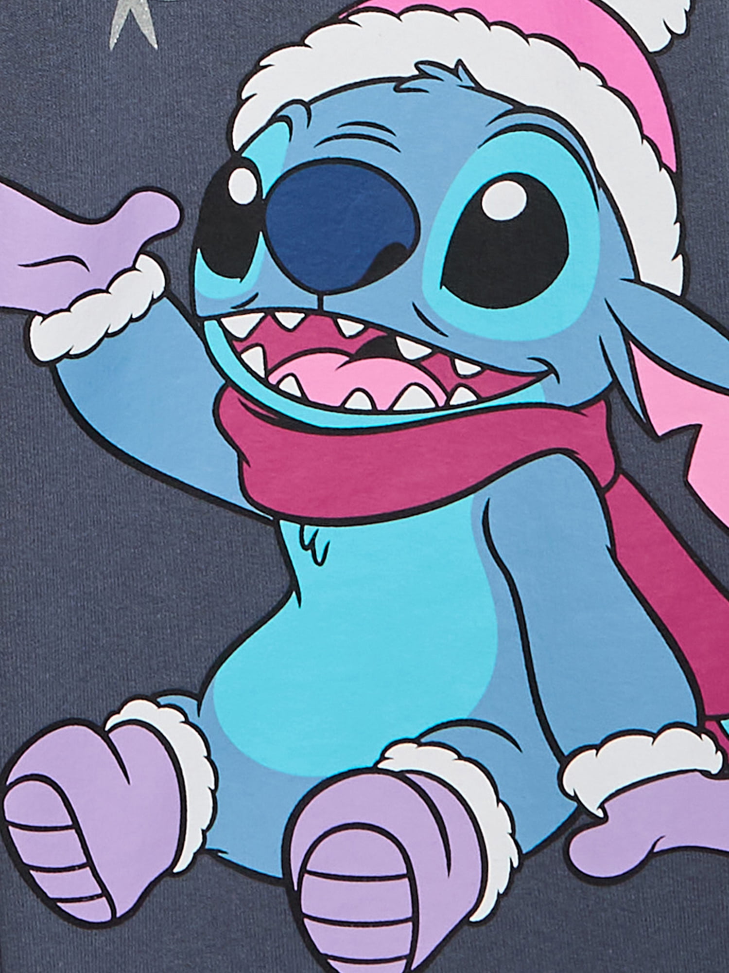 Disney Stitch Girls Winter Graphic Print Sweatpants, Sizes 4-16