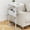 White, variant on C Shaped End Table with Storage - Adjustable Height Side Table for Small Spaces