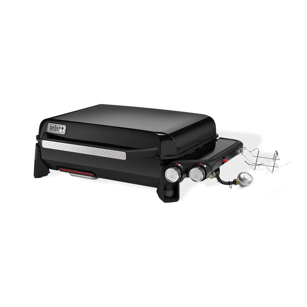 Weber Slate 22 Inch 2 Burners Liquid Propane Tabletop Griddle, Black