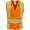 Orange, variant on Ironwear 1290 Class 2 Breakaway Safety Vest w/ Wraparound Hook & Loop Closure