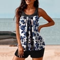 thumbnail image 5 of Women's Tankini Swimsuit Scoop Neck Plus Size Loose Top with Boyshorts Flowy Loose Fit High Waisted Beach Swimwear 2026 Trendy, 5 of 5